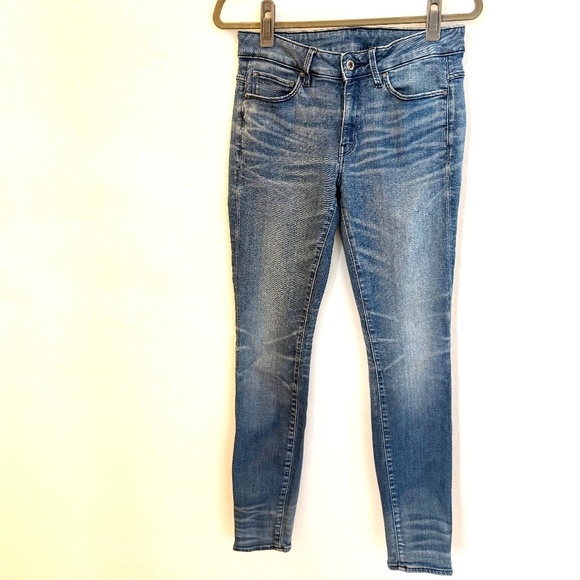 G-Star RAW 3301 Contour High Skinny Jeans - Light Wash Blue (29x30) - Picture 1 of 10